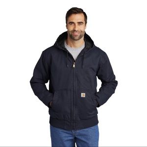 FLAWLESS-Carhartt Mens J130 Quilted Lined Dark Navy Size XL